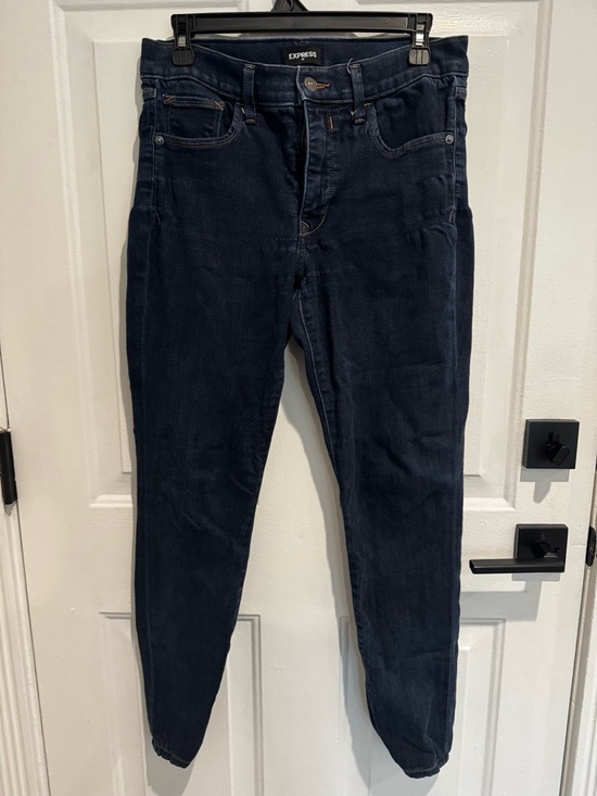 Express Denim - Express Skinny Jeans in Dark Navy
